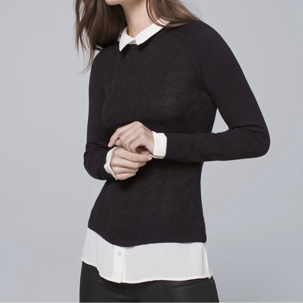 Collared Sweater White House Black Market